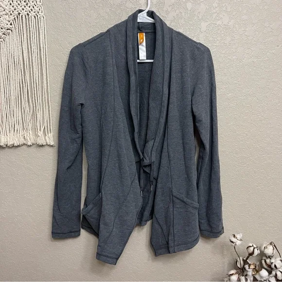 LUCY The Studio Flow wrap drape front front jacket M - Picture 2 of 9